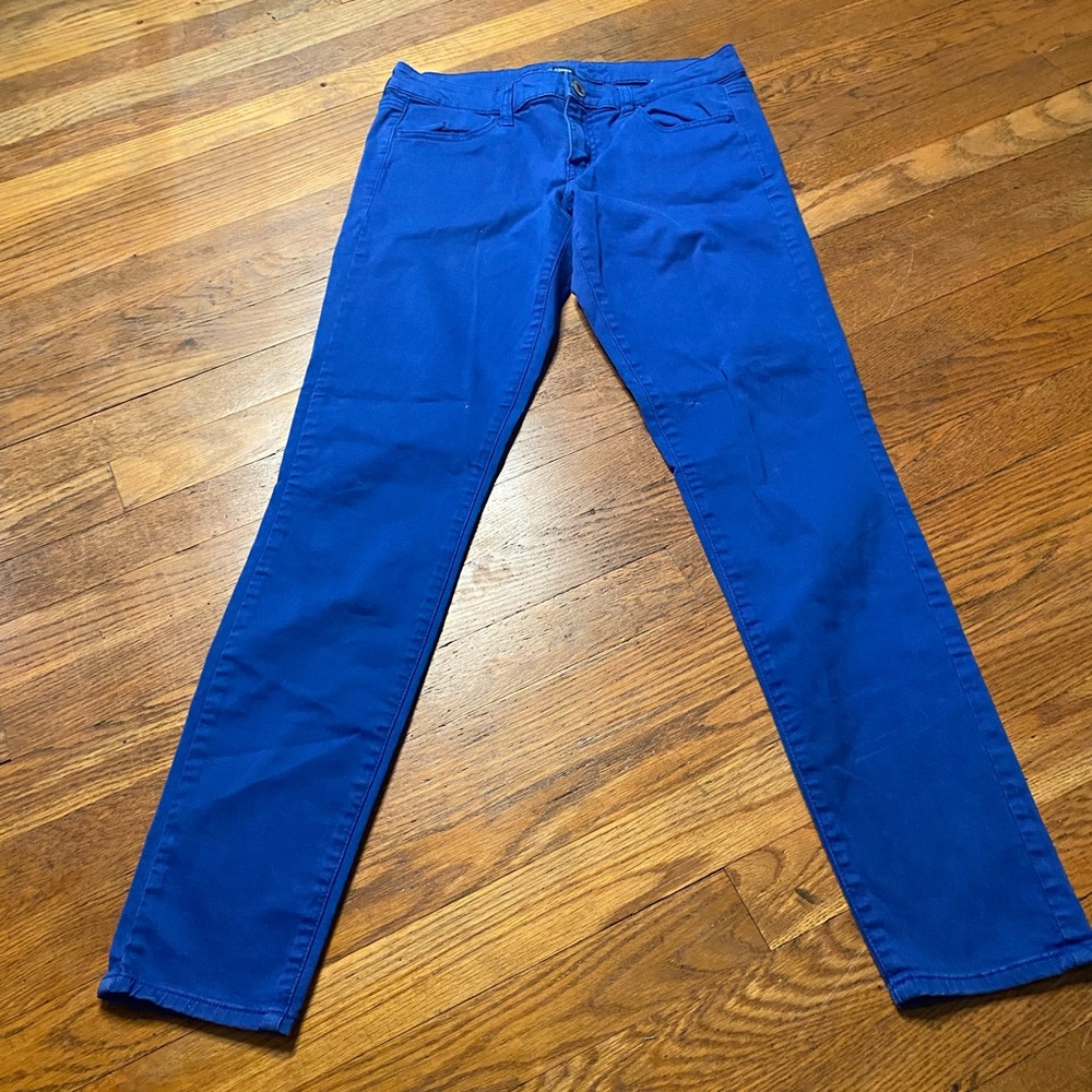 American Eagle Blue Jegging Skinny Stretch Pants Size 6 - Picture 4 of 11